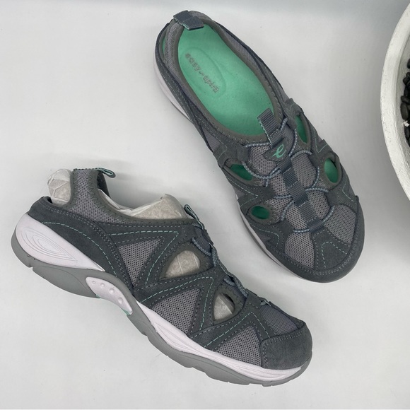 Easy Spirit Earthen breathable cutout slip on Sneaker in grey size 9.5WW NEW - Picture 1 of 7
